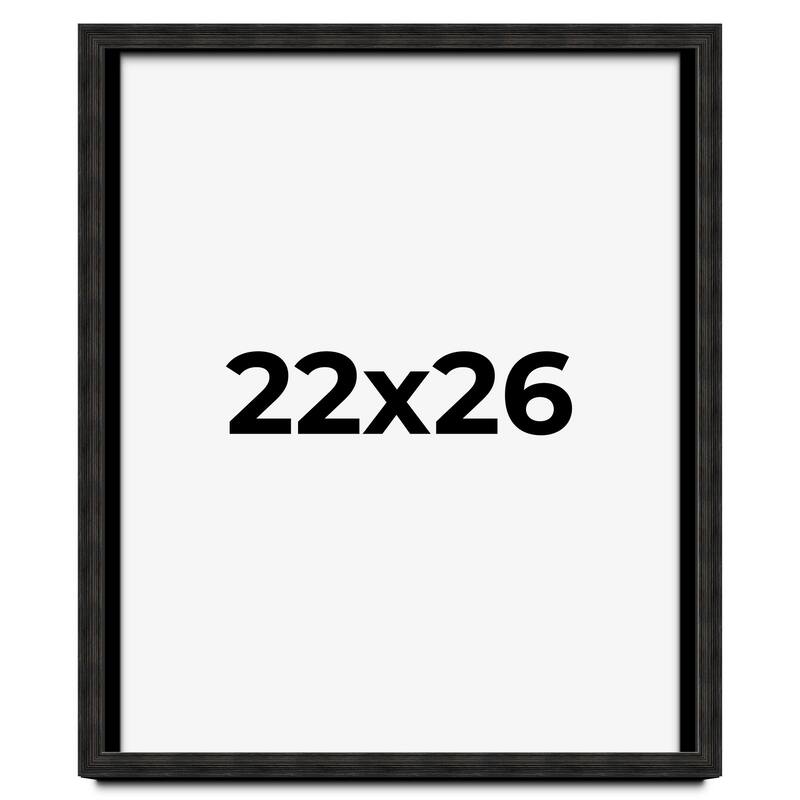 22x26 Shadow Box Black Rustic Barnwood Display Frame | 1.125 Inch