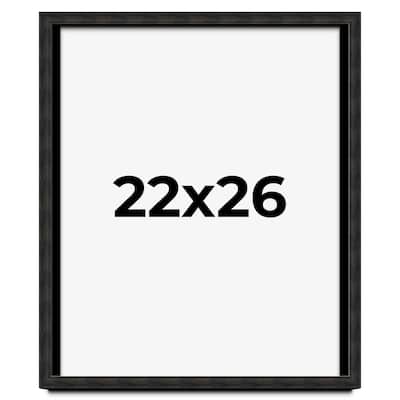 22x26 Shadow Box Black Rustic Barnwood Display Frame | 1.125 Inch