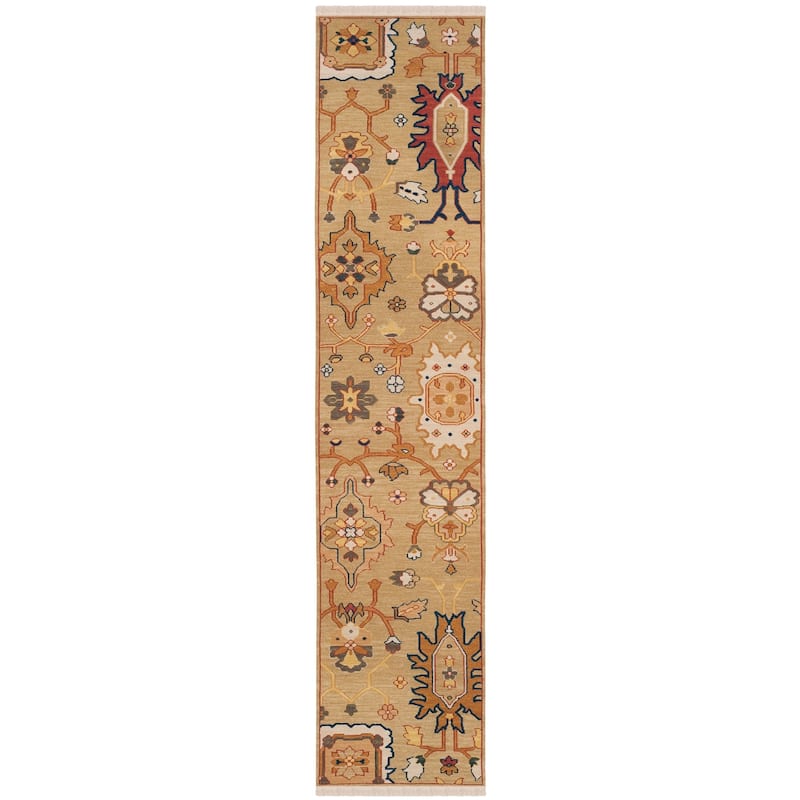 SAFAVIEH Handmade Sumak Kaitlynn Traditional Oriental Wool Rug with - 2'6" x 10' Runner - Assorted