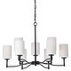 preview thumbnail 10 of 8, Nuvo Lighting 60/8209 Liam 9 Light 30" Wide Chandelier Matte Black
