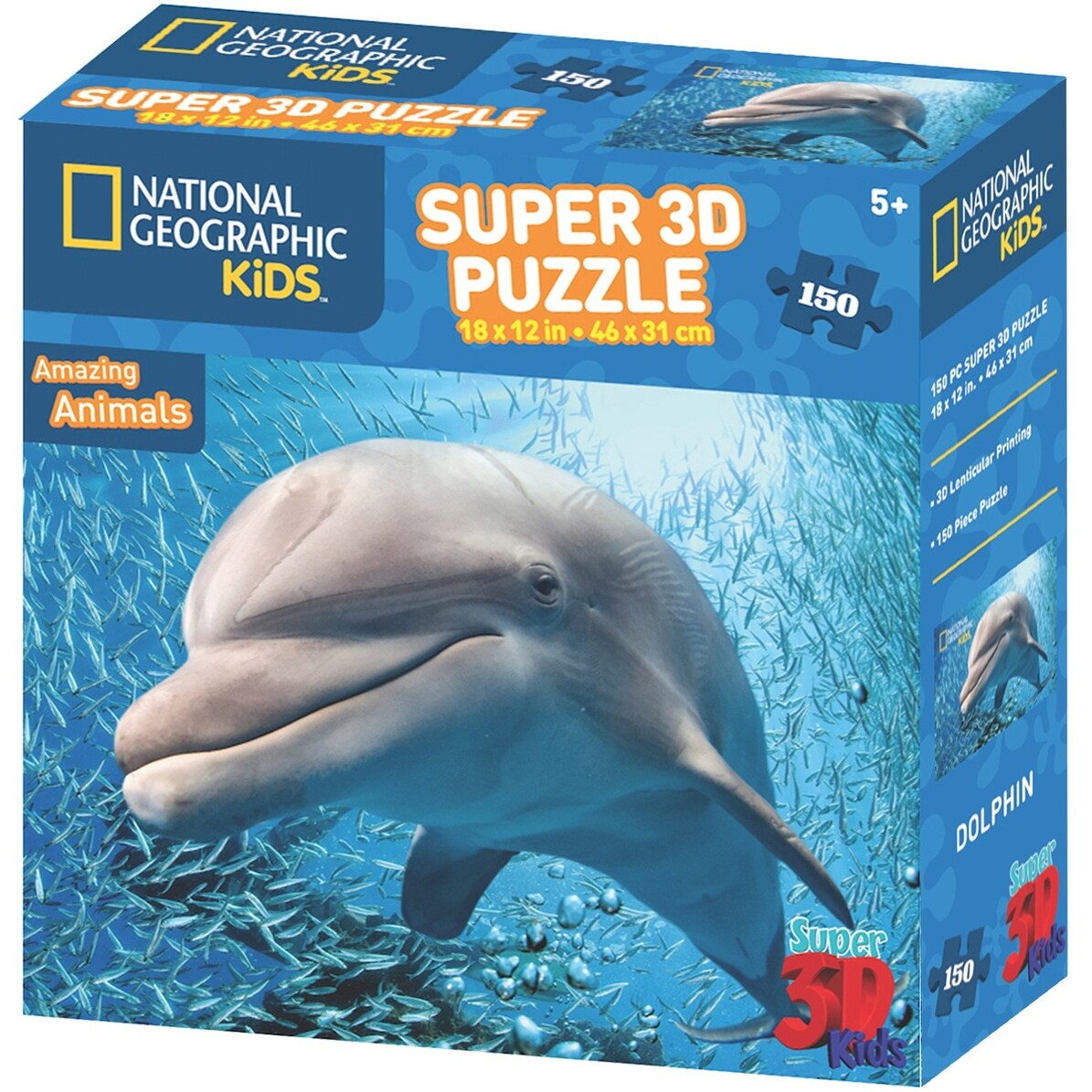 Shop 3d Jigsaw Puzzle National Geographic 150 Pieces 18 X12 Dolphin Overstock 30605211