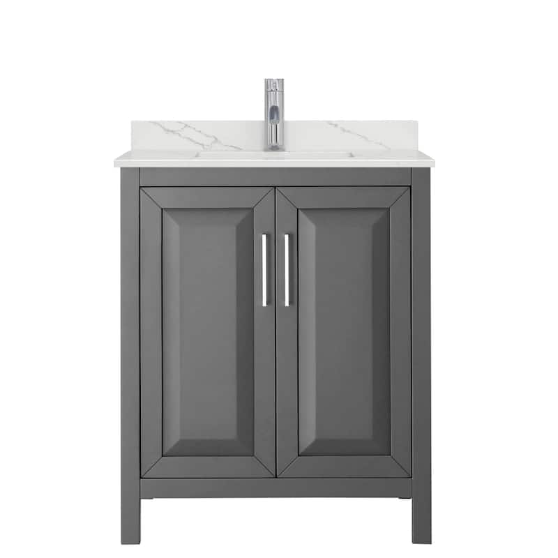 Daria 30-inch Single Vanity, Single Hole Quartz Top