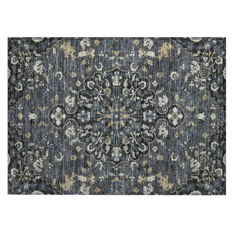 Machine Washable Indoor/ Outdoor Traditional Savannah Chantille Rug