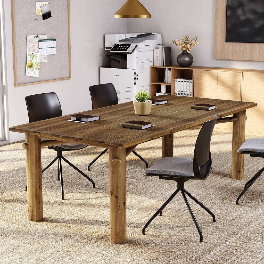 5 ft Conference Table, Solid Wood Meeting Seminar Table Office Desk