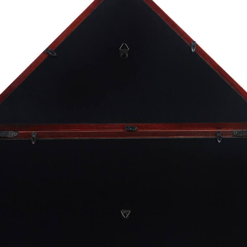 Glass Front Flag Display Case with Certificate Holder