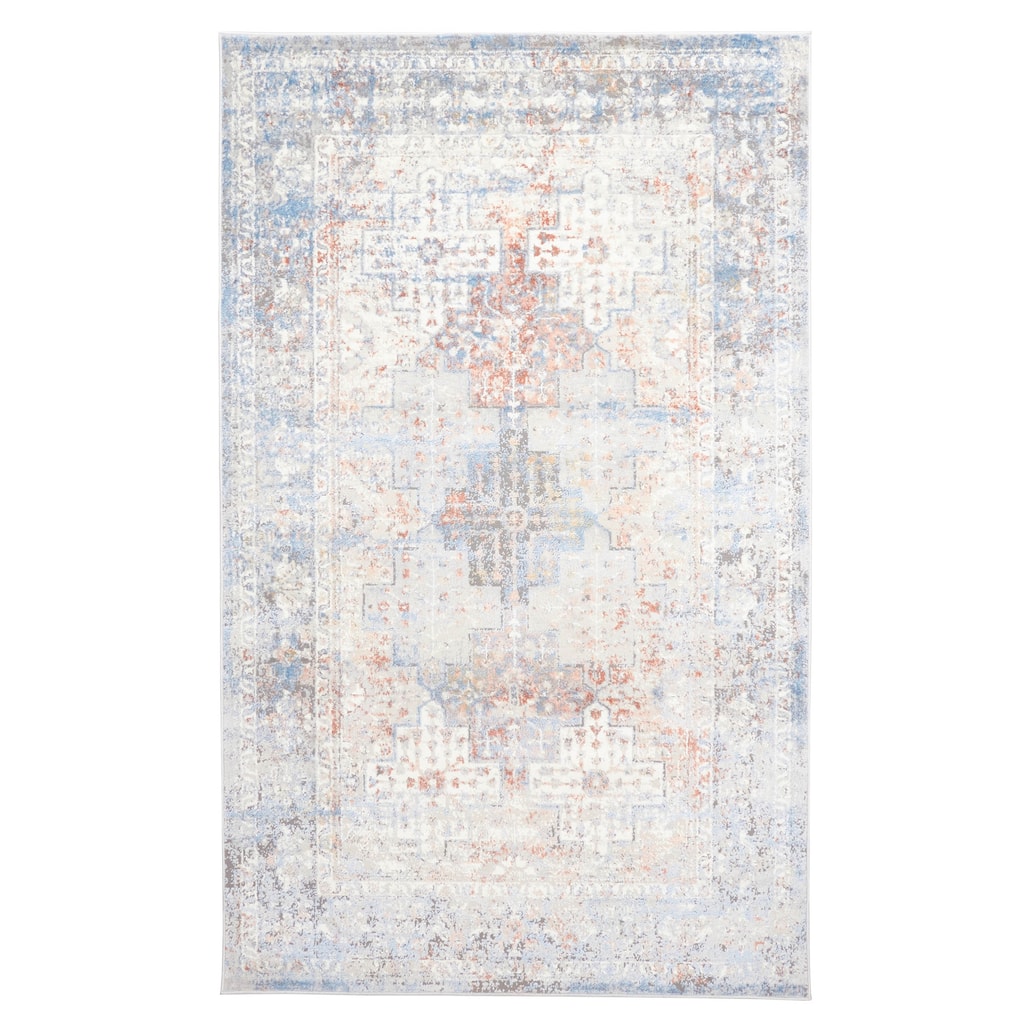 ECARPETGALLERY Machine Made Leila Ivory Area Rug