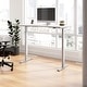 preview thumbnail 89 of 120, Bush Business Furniture Move 60 Series 60x30 Adjustable Standing Desk White/Cool Gray Metallic