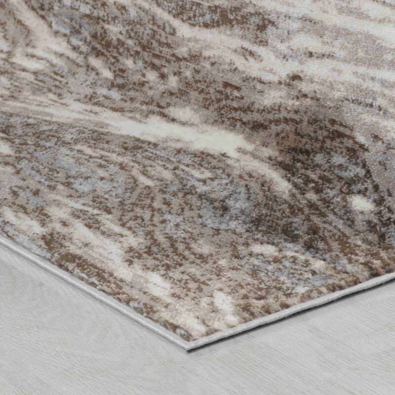 4' X 6' Brown Abstract Area Rug 3'6" Bed Bath & Beyond 39615670