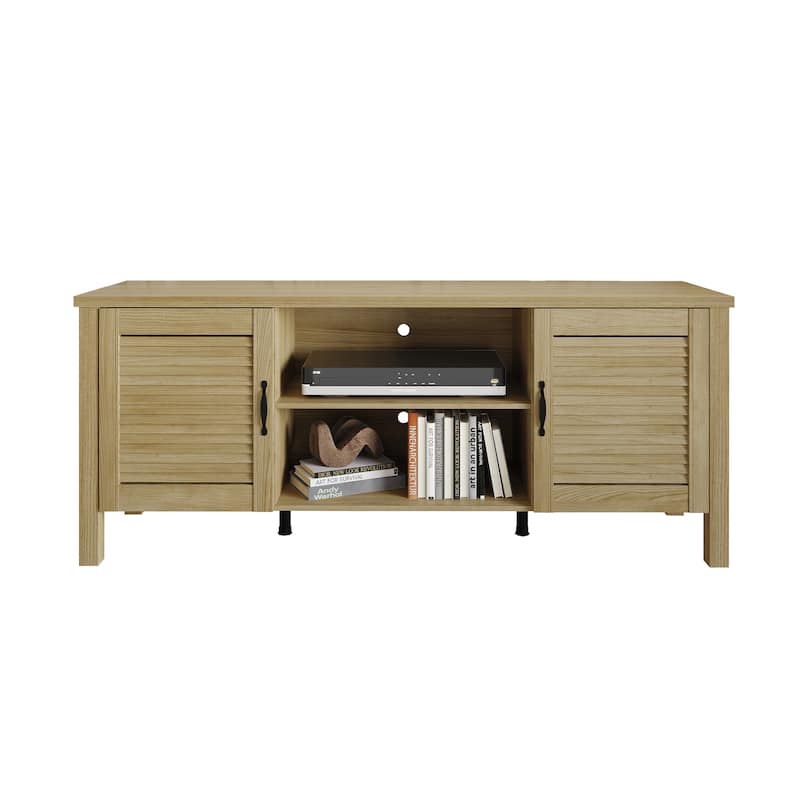 CraftPorch Vintage TV Stand Console - Sanremo Light Oak
