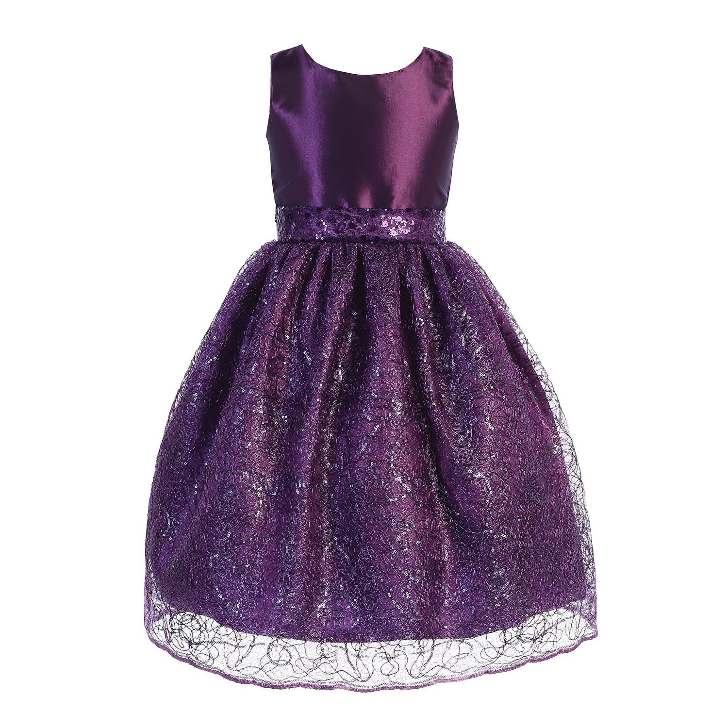 purple taffeta dress