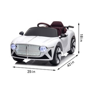 Kids Electric Ride-On Car with Parental Remote Control, Wireless Phone Connectivity, and LED Lights - Ages 3-6