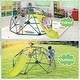 preview thumbnail 12 of 23, Kids Climbing Dome with Slide and Fabric Cushion for Garden Yard - 96" x 72" x 36" (L x W x H)