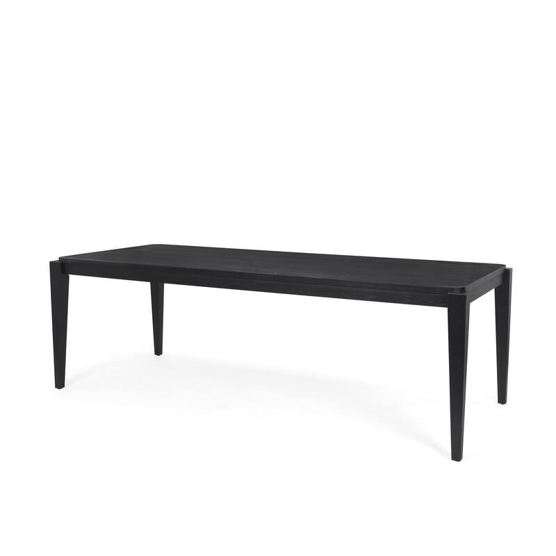 Teva Black Wood Rectangular 92" Dining Table - 92.0L x 39.0W x 30.0H