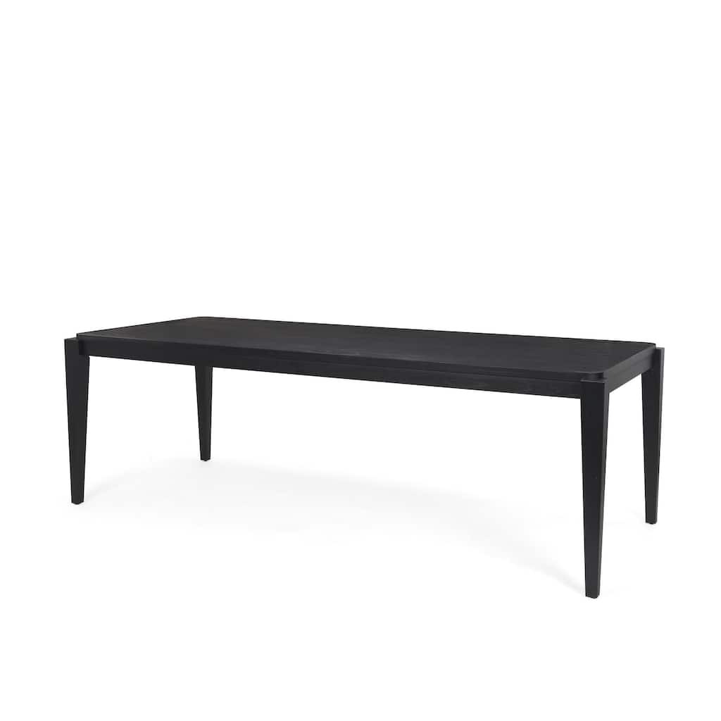 Teva Black Wood Rectangular 92" Dining Table - 92.0L x 39.0W x 30.0H