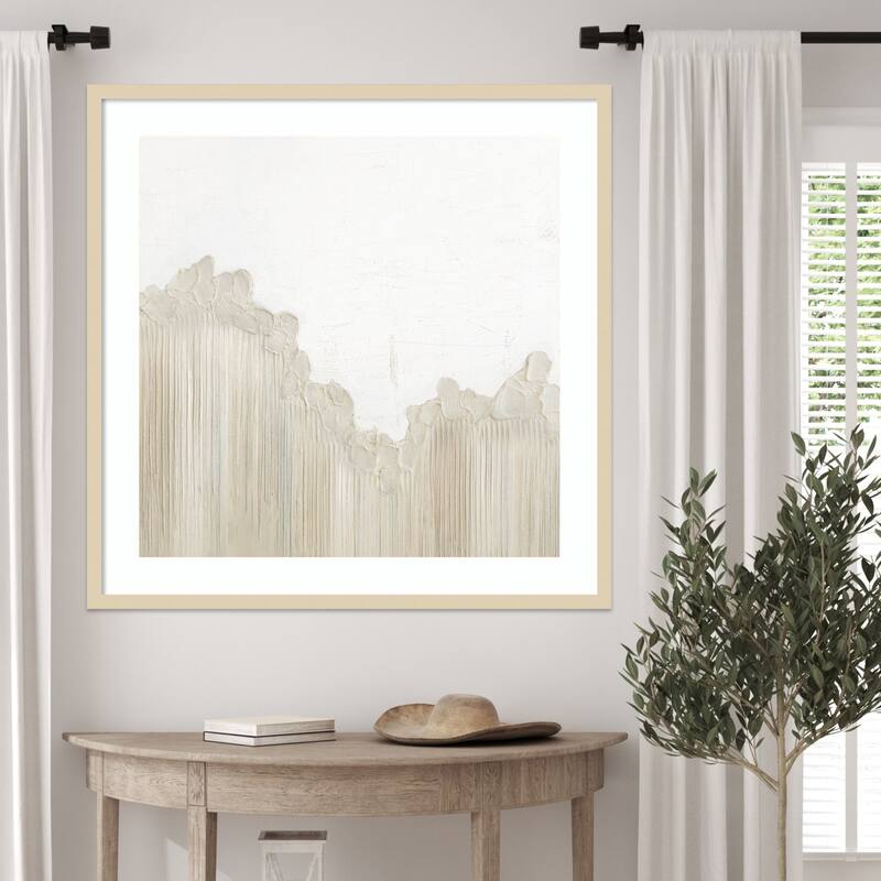Texture in Neutral Hues No. 2 by Hannah Dawson Wood Framed Wall Art Print