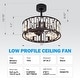 preview thumbnail 18 of 39, 20"/28" Caged Chandelier Ceiling Fan with Crystal Light Remote Control