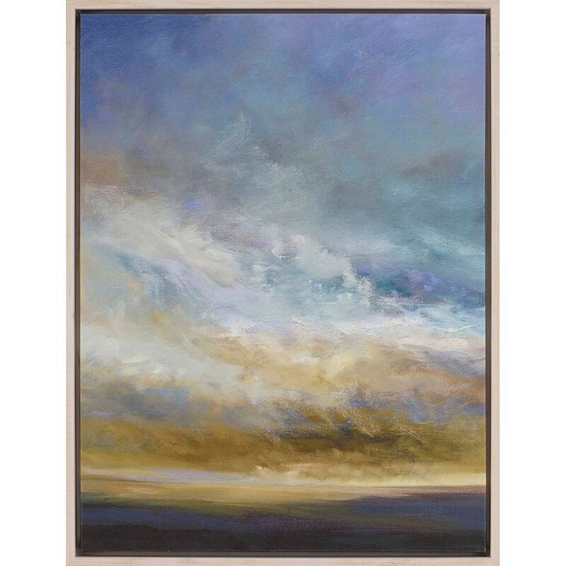 Coastal Clouds I - Giclee on Canvas - 41 X 31 X 3 - Wood - White