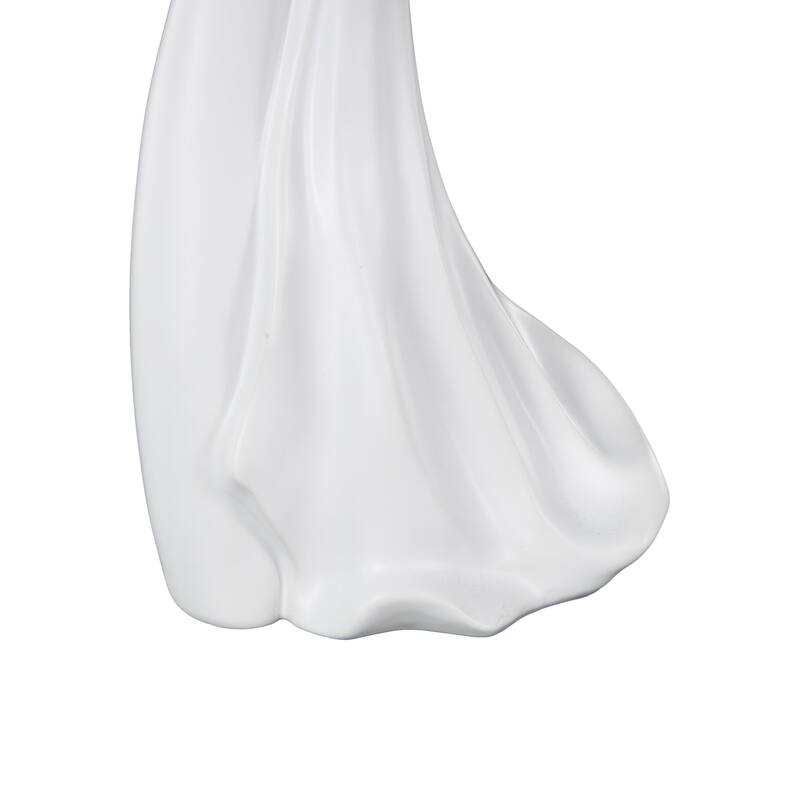 Black or White Ceramic Dancing People Decorative Sculpture