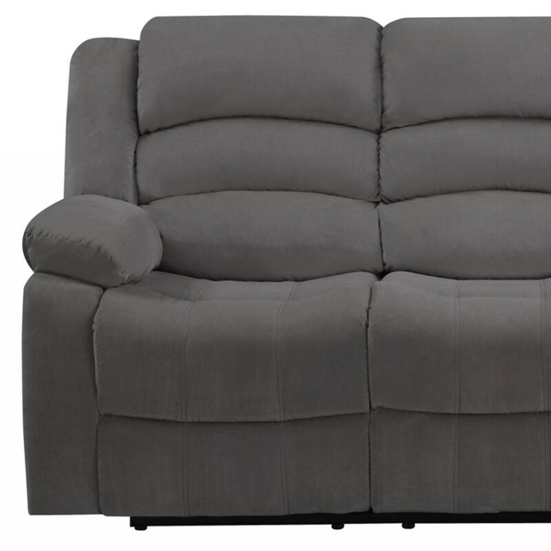 40" Contemporary Grey Fabric Sofa