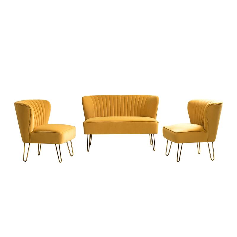 Barto 45" 3 Piece Living Room Set by HULALA HOME