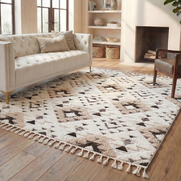 SAFAVIEH Moroccan Tassel Shag Kobi 2-inch Thick Rug - On Sale