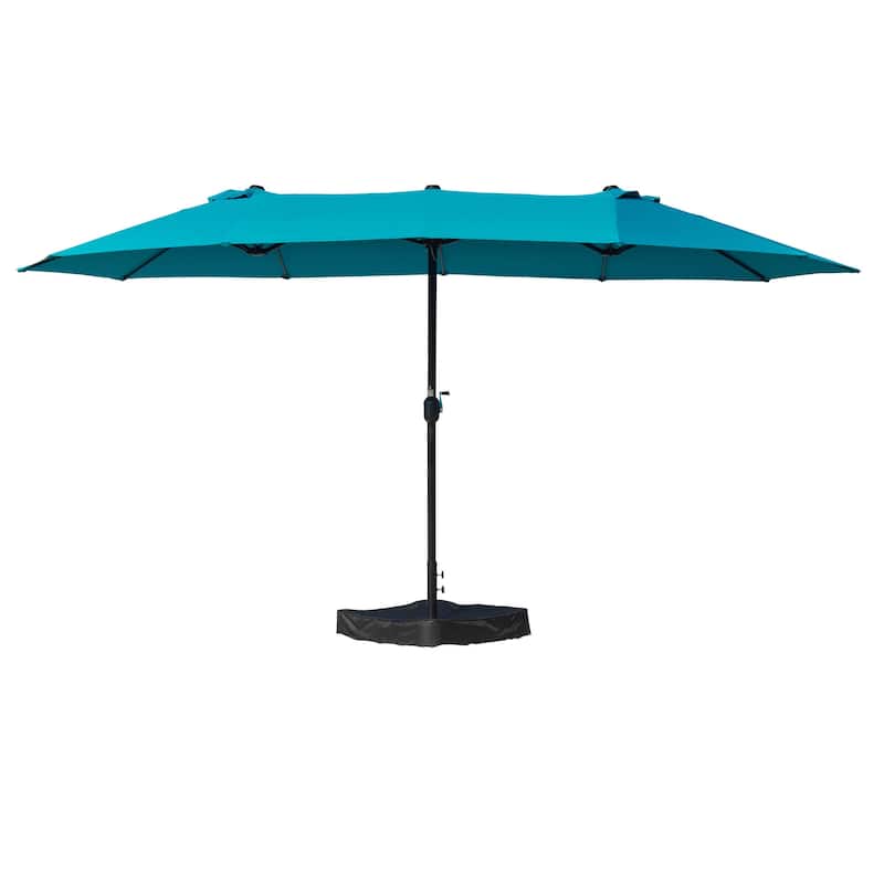 Kozyard Butterfly 15' Outdoor Patio Double-Sided Aluminum Umbrella