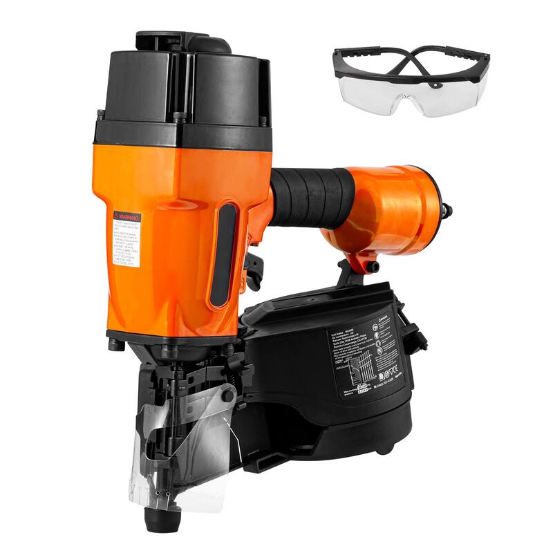 Coil Framing Nailer, 15 Degree Pneumatic Framing Nail Gun Air Coil Nailer for Framing, Wall Flooring and Wall Assembly - MCN90