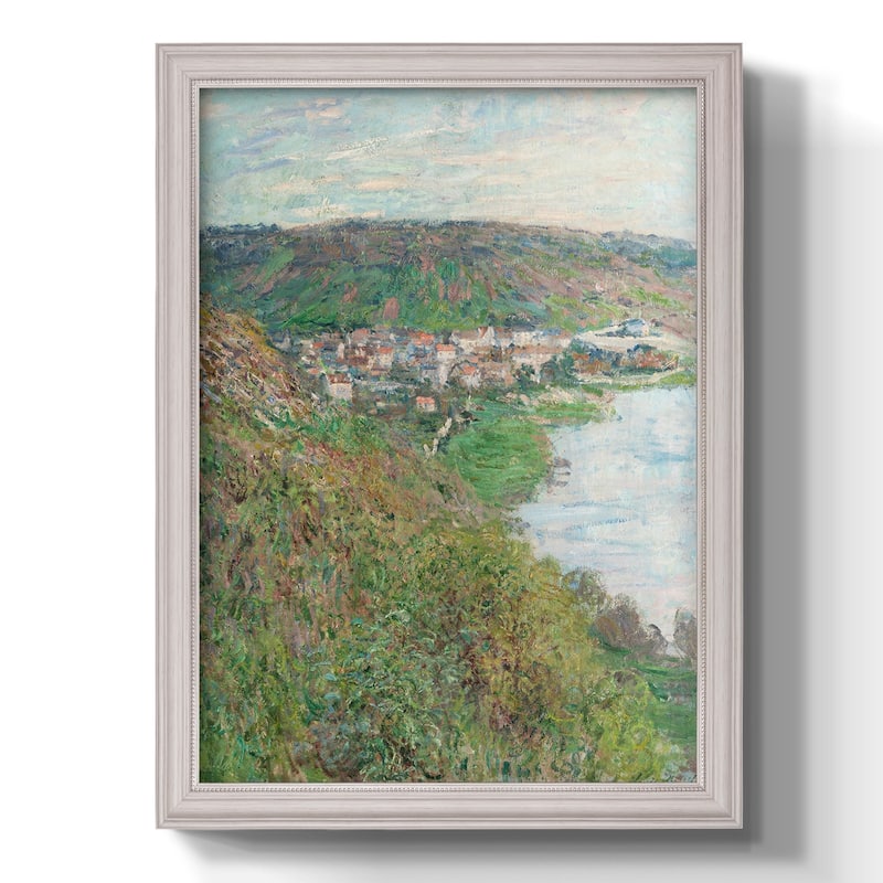 View of Vétheuil Premium Framed Canvas- Ready to Hang