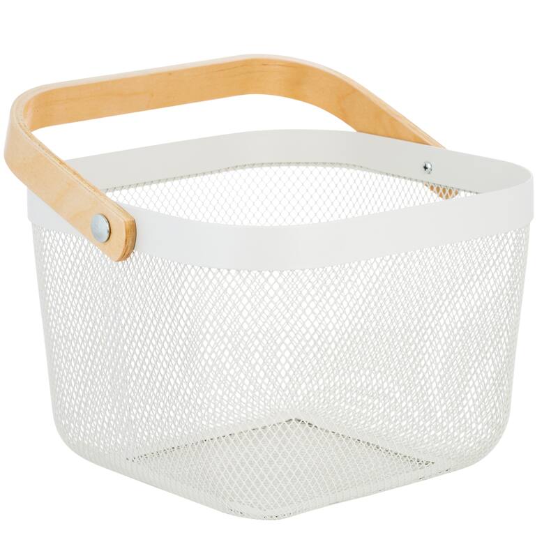 Simplify Mesh Tote with Bamboo Handle
