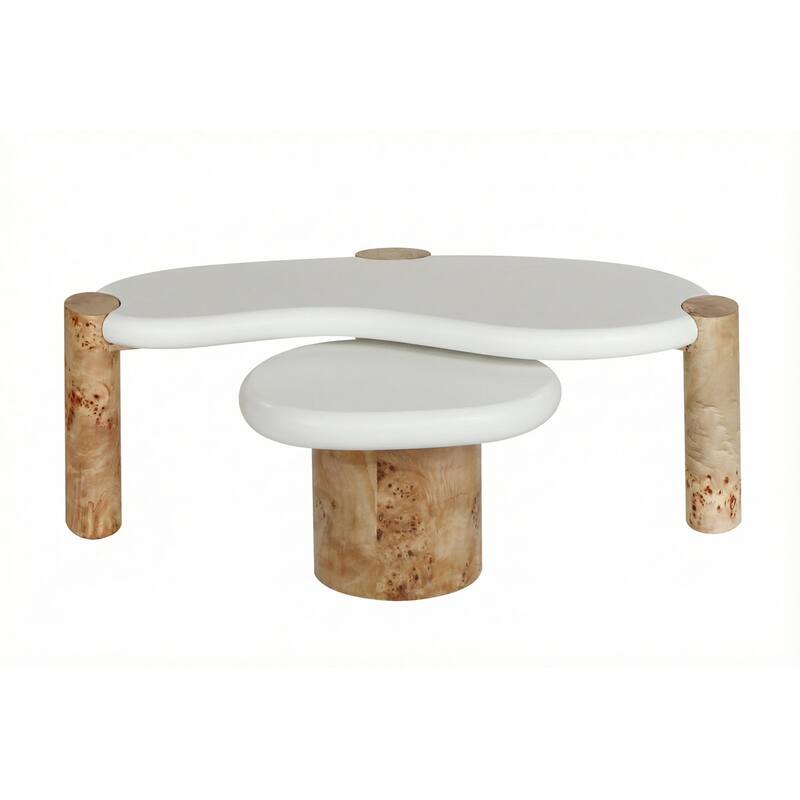 Sasso Aspen Burl Nest Coffee Table Set
