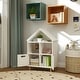 preview thumbnail 7 of 7, Qaba Kids Bookshelf, 3 Tier Kids Bookcase with Two Drawers, Bookshelf for Kids Rooms, Bedroom, Nursery, White