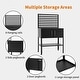 preview thumbnail 12 of 12, Mcombo Metal Workbench for Garage, Adjustable Worktable with Storage Cabinet for Home Office, Basements, Workstation Bench 81