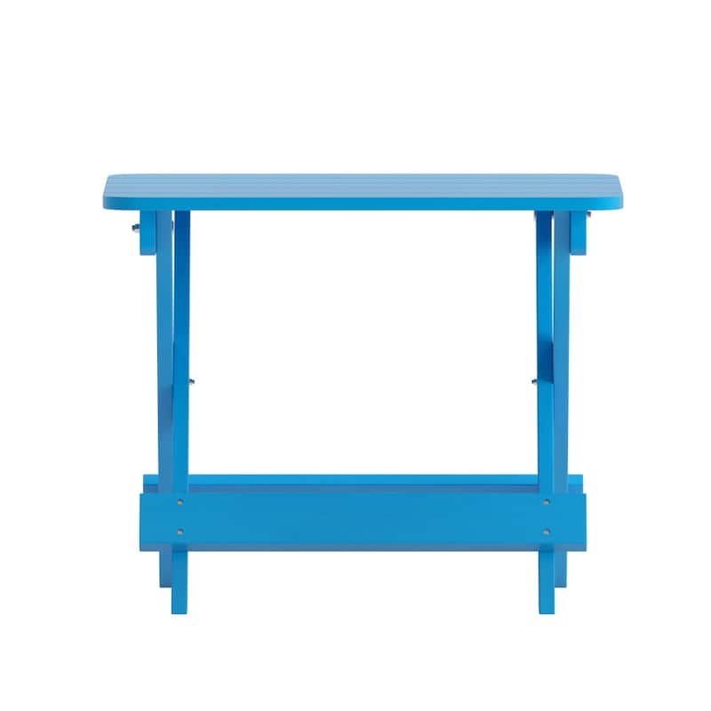 Commercial Grade All-Weather Portable Folding Adirondack Side Table