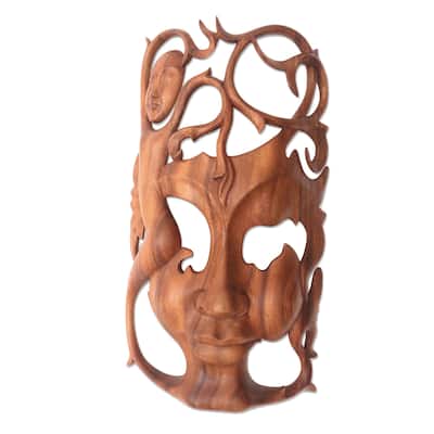 Dreaming Princess Wood Mask