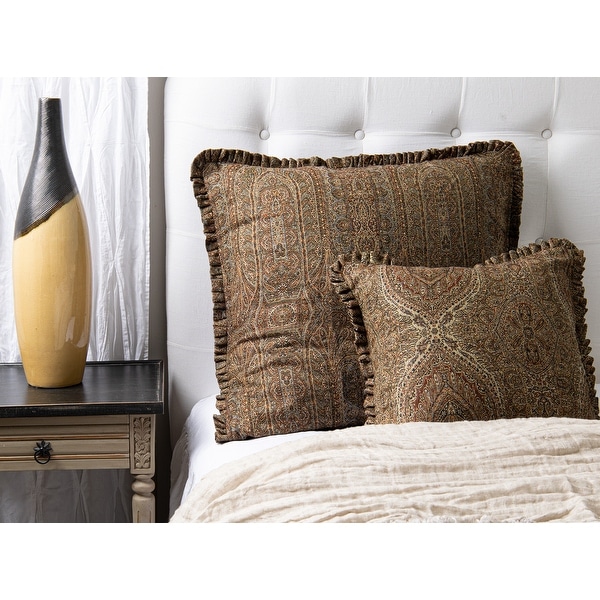 Cottage Home Multicolor Jamawar Euro Throw Pillow Bed Bath
