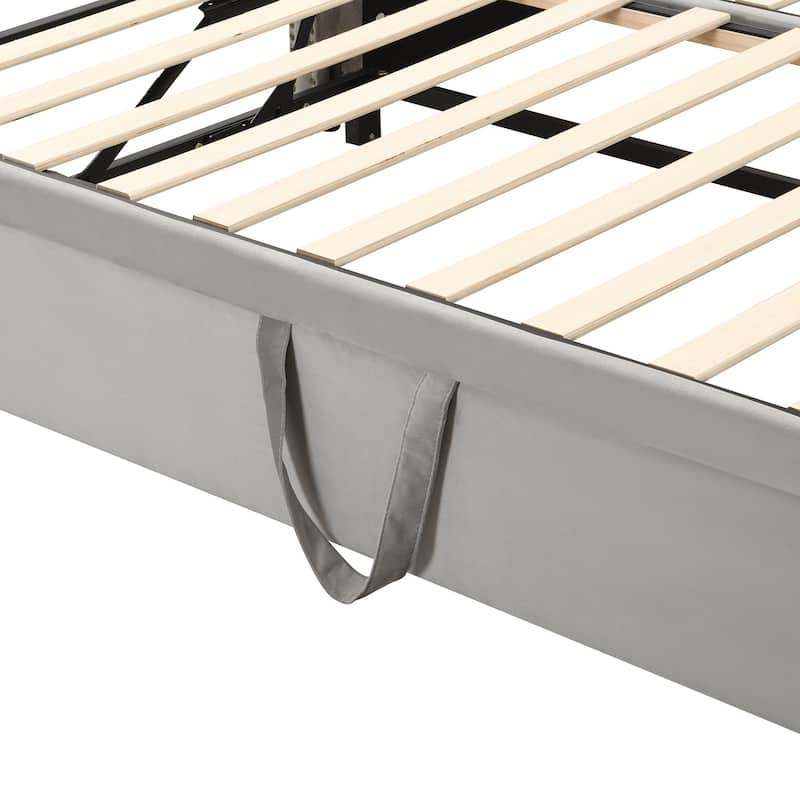 Twin Size Velvet Daybed with Trundle, Twin to King Daybed Frame