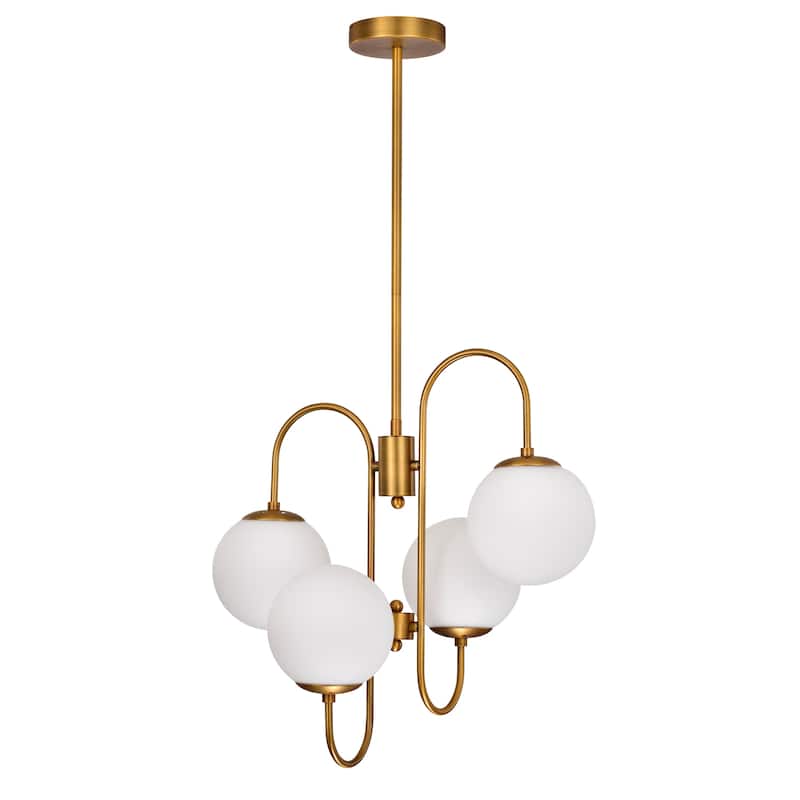 Eziz Gold 4-light Chandelier