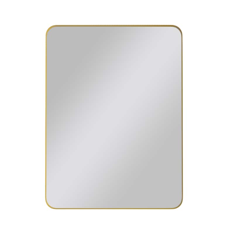 Laro Modern Metal Framed Wall Mirror by GDFStudio
