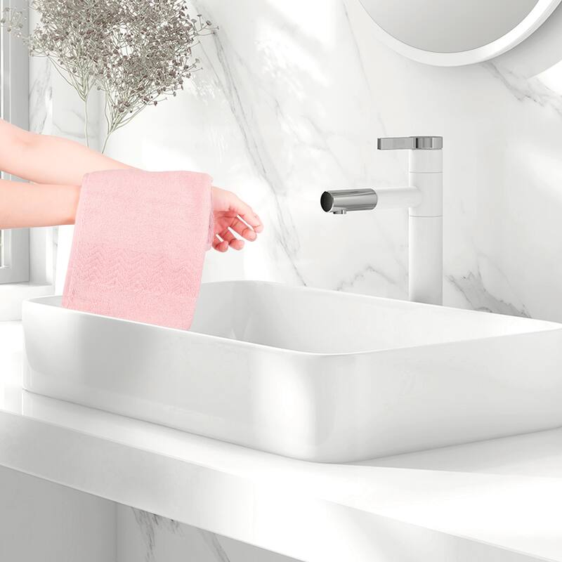 Cotton Washcloths Set, Highly Absorbent Face Towels, Multi-Purpose Wash Cloths for Bathroom 13" x 13"