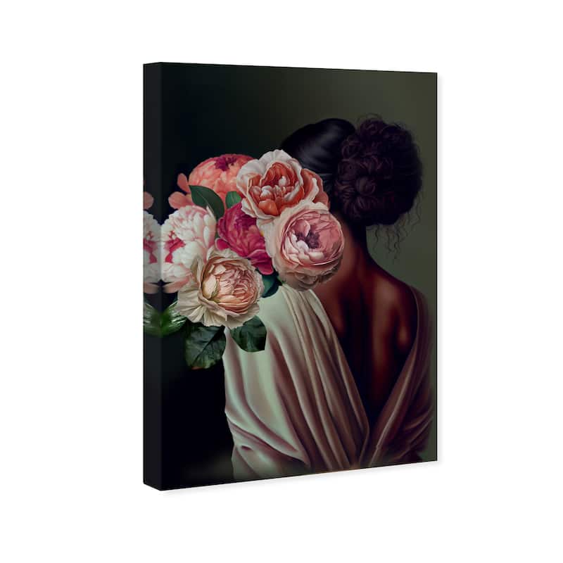 Wynwood Studio Canvas Floral and Botanical Aurora Pink and Traditional Wall Art Canvas Print