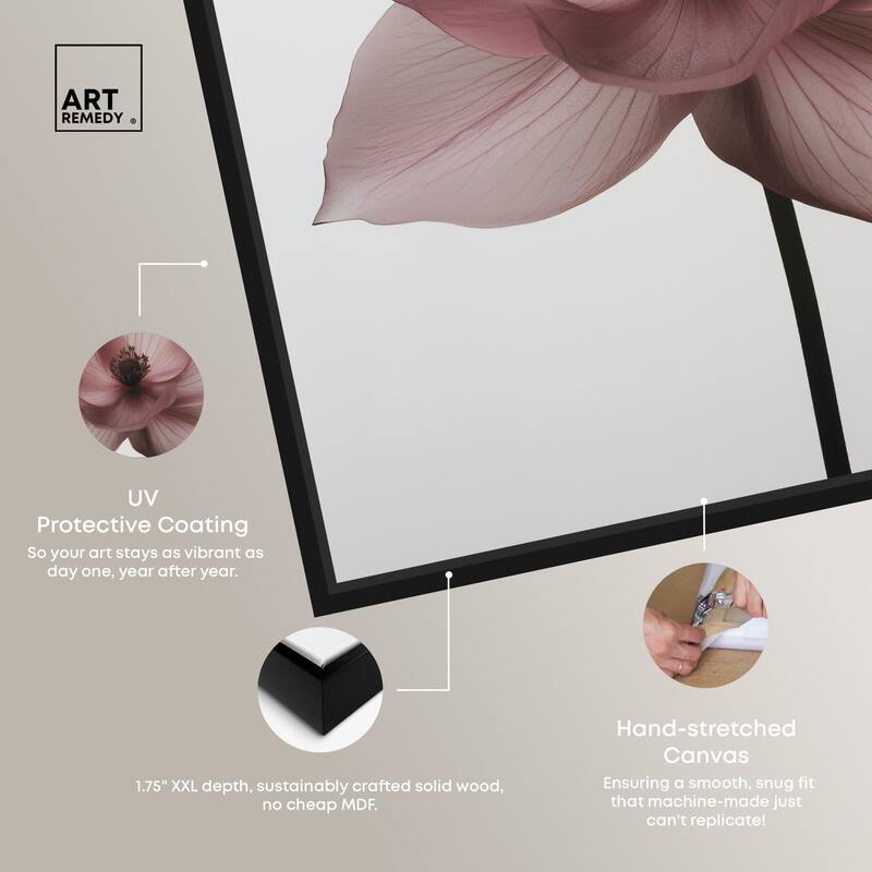 Silken Sepals Canvas by Art Remedy