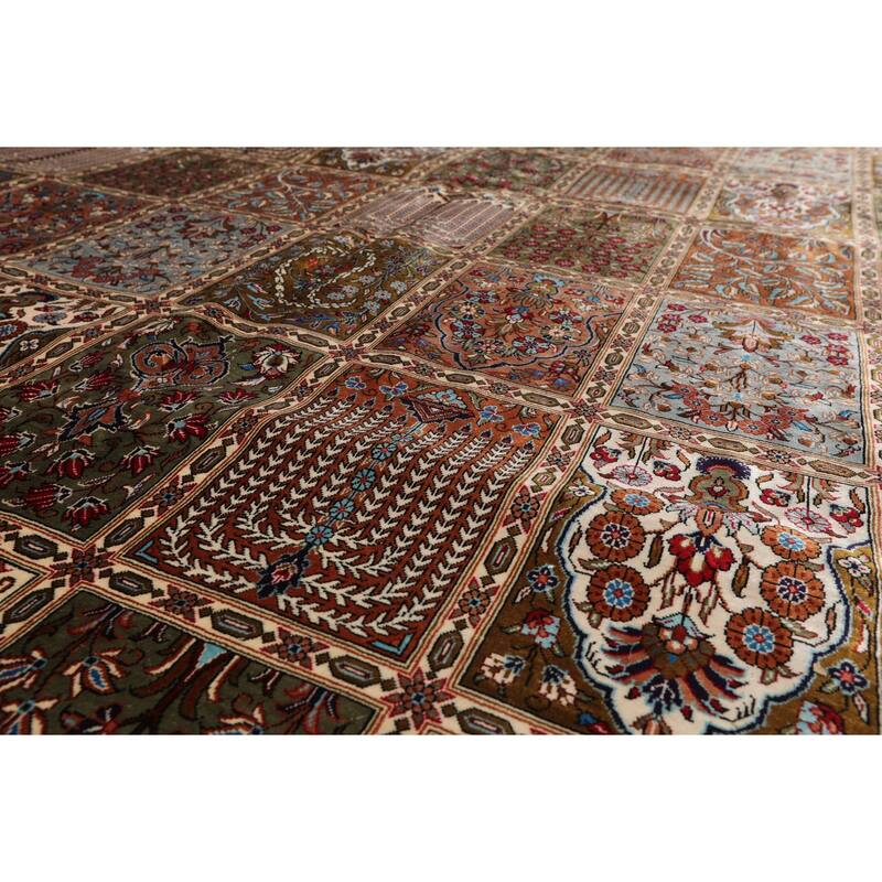 7x10 Hand Knotted Caramel Qum All Silk Traditional 600 KPSI Rug - 7' x 10'