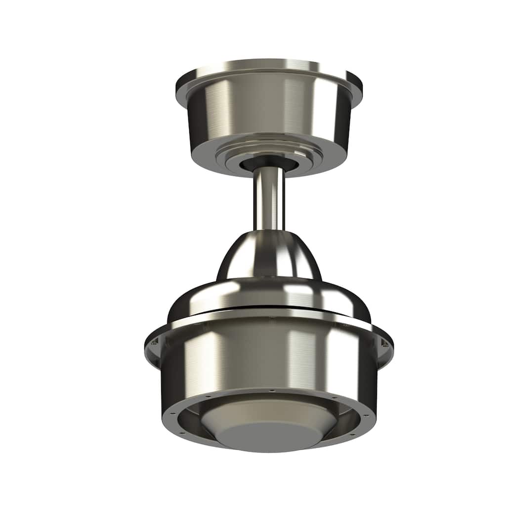 Fanimation Wrap Custom Indoor/Outdoor Smart Ceiling Fan DC Motor with Remote - Brushed Nickel