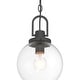 preview thumbnail 4 of 8, The Great Outdoors 73364 Wenston 8" Wide Outdoor Pendant with Clear