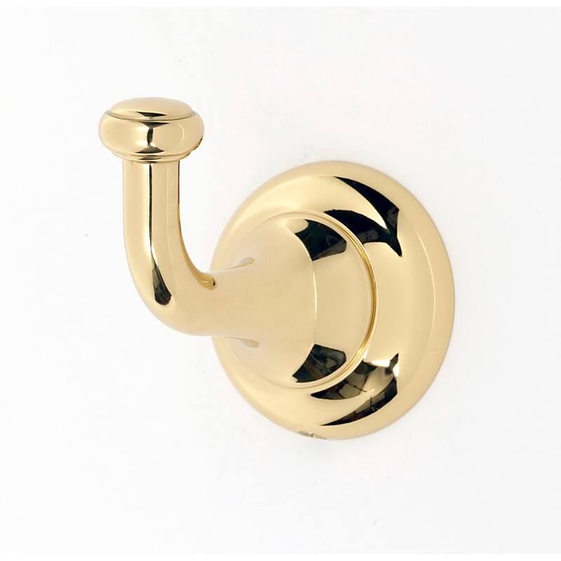 Alno Royale Single Robe Hook - Polished Brass