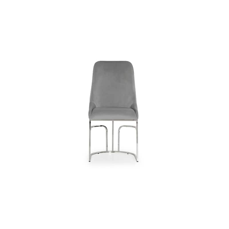 Modern Style 2pc Dinning Chairs Made With Wood And Steel Legs