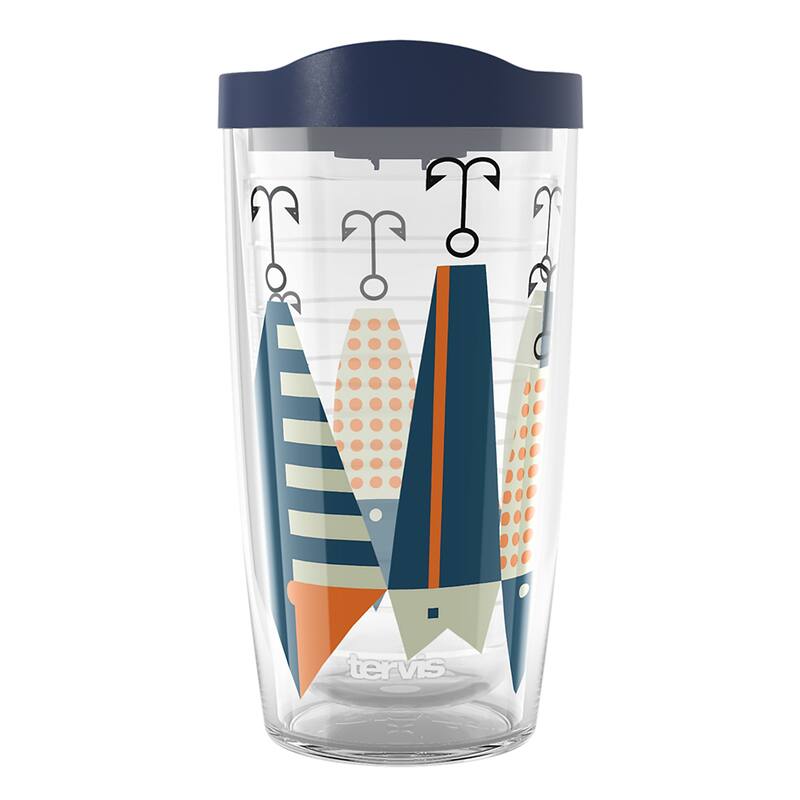 Tervis Fishing Heavy Tackle Made in USA Double Walled Insulated Travel Tumbler, Classic - 16oz