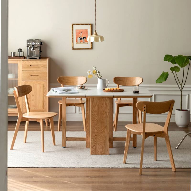 Elegant solid wood dining chairs