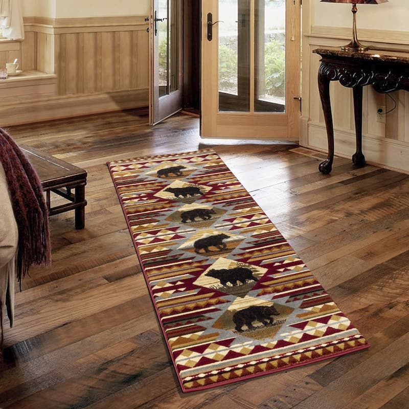 Nature's Nest GC_CBL3001 Multi Lodge Area Rug