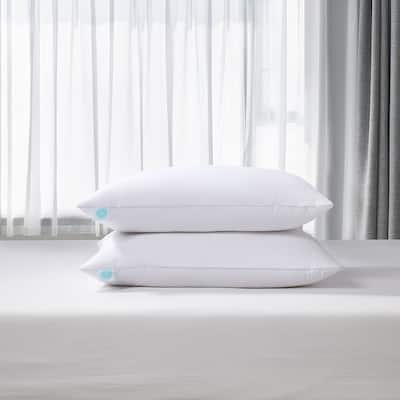 Martha Stewart Tencel Softy Around Feather And Down Pillow (Set of 2) - White